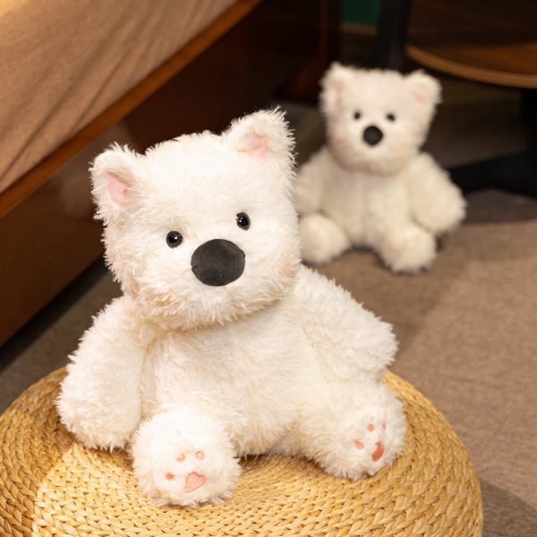 Adorable White West Highland Terrier Plush - Soft Dog Doll - Image 4