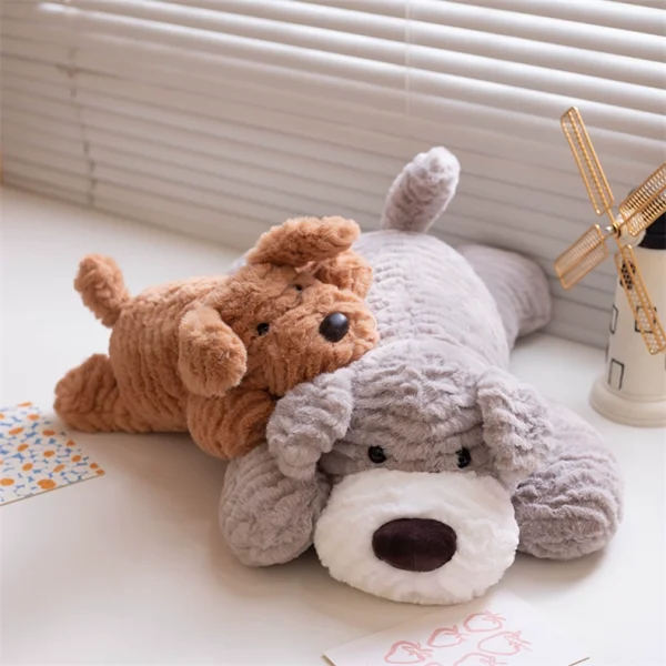 Cute dog plush toy, long hair blanket, perfect hug pillow for your child's companion - Image 8