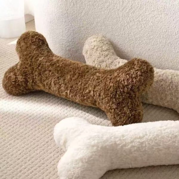 Cute bone-like cushion, Nordic style, sleep-friendly body pillow, present, stylish, fluffy - Image 3