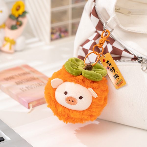 Cute pig simulation toy plush keychain - Image 4