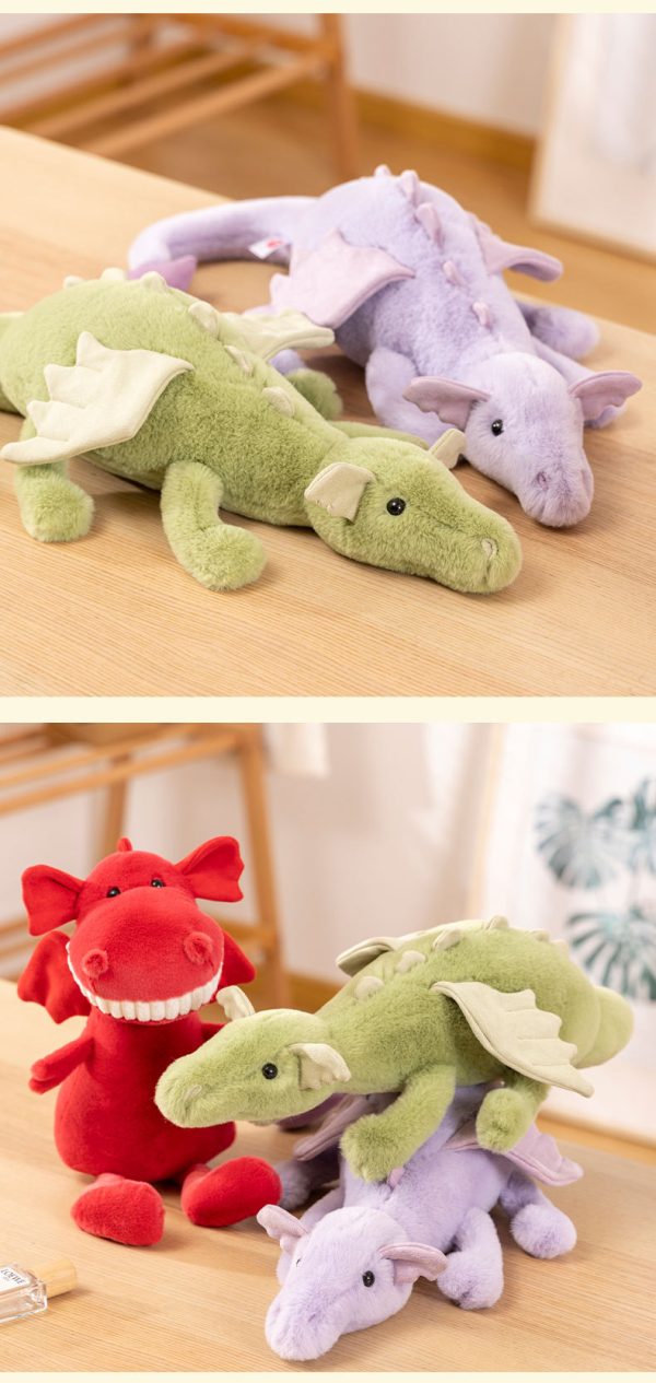 Cartoon dinosaur plush toy for children, safe, sleep-friendly, gift ideas, cute gifts - Image 5