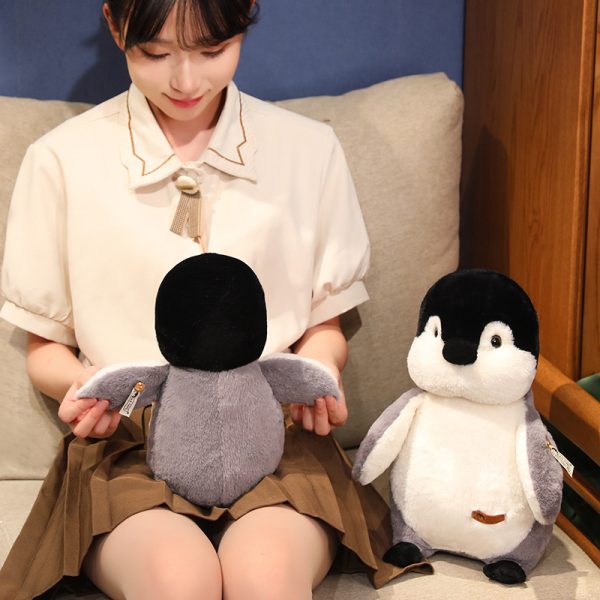 Stuffed animal penguin cute soft toy for kids, safe gift birthday gift interior toy body pillow - Image 9