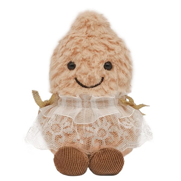 Cute Plush Peanut Keychain Doll - Wedding Gift Couple Decoration - Image 2