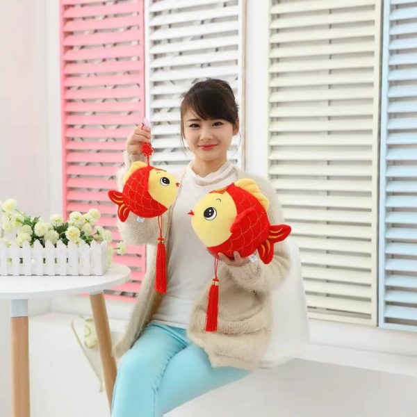 Cute Red Carp Plush - Children's Cartoon Fish Pillow - Image 4