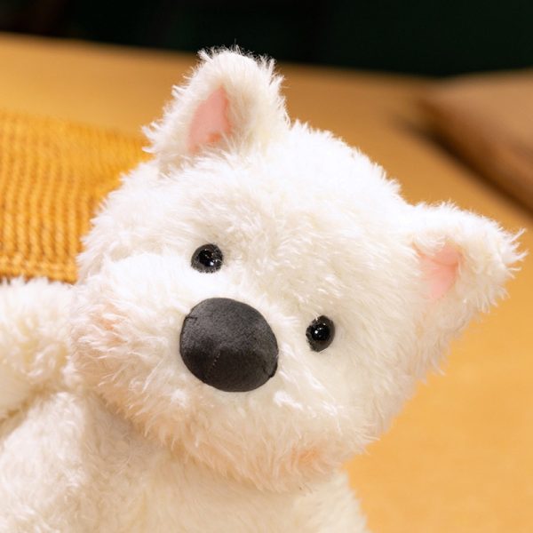 Adorable White West Highland Terrier Plush - Soft Dog Doll - Image 6