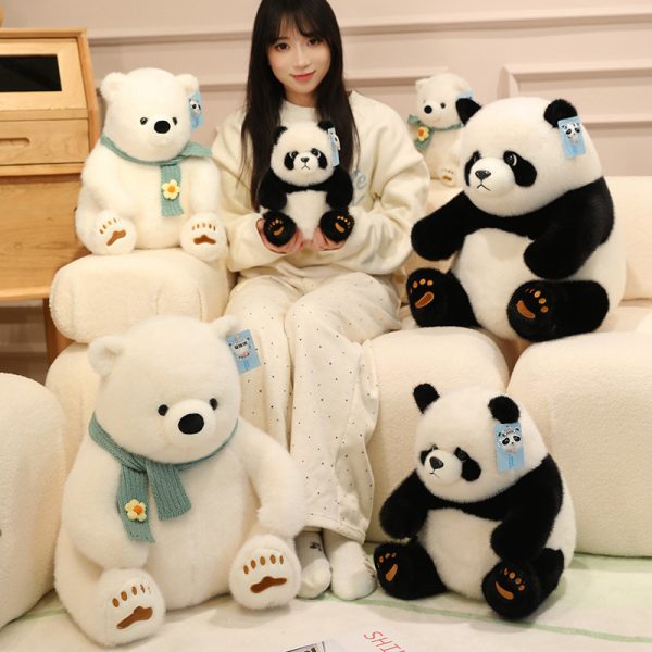 Cute Polar Bear Plush Toy for Kids, Sleep Support, Celebration Gift, Soft Sewing Toy - Image 14