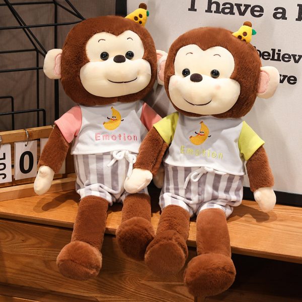 Cute cartoon monkey stuffed animal banana design perfect gift for celebration - Image 5