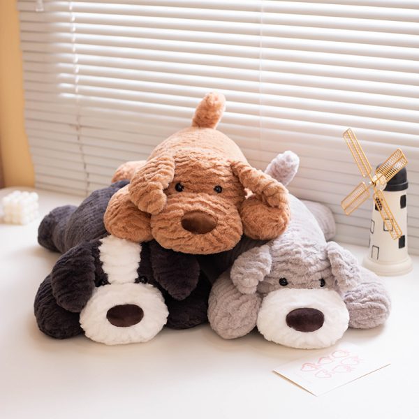 Cute dog plush toy, long hair blanket, perfect hug pillow for your child's companion - Image 2