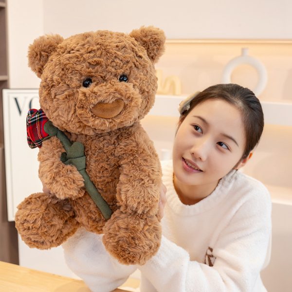 Rose bouquet teddy bear plush cute present gift special occasion gift for celebration - Image 8