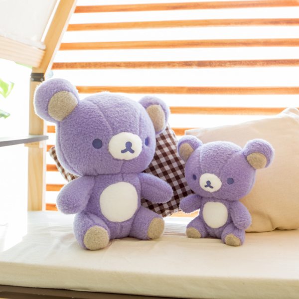 Cute bear plush large hug innocent and soft toy purple gift giving a sense of security - Image 3