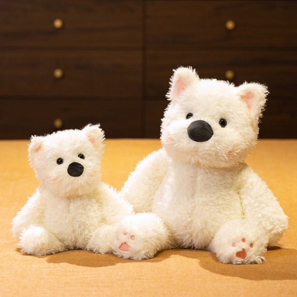 Adorable White West Highland Terrier Plush - Soft Dog Doll - Image 5