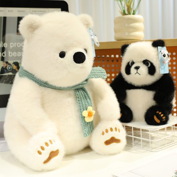 Cute Polar Bear Plush Toy for Kids, Sleep Support, Celebration Gift, Soft Sewing Toy - Image 6