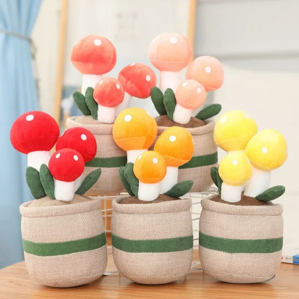Fluffy yarn plants, stylish interior, snug plate, gift, body pillow, cute decoration - Image 5