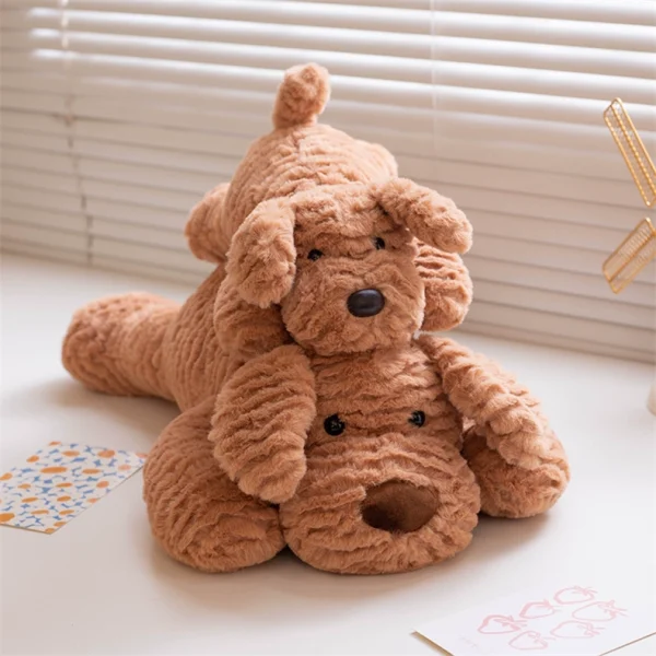 Cute dog plush toy, long hair blanket, perfect hug pillow for your child's companion - Image 9