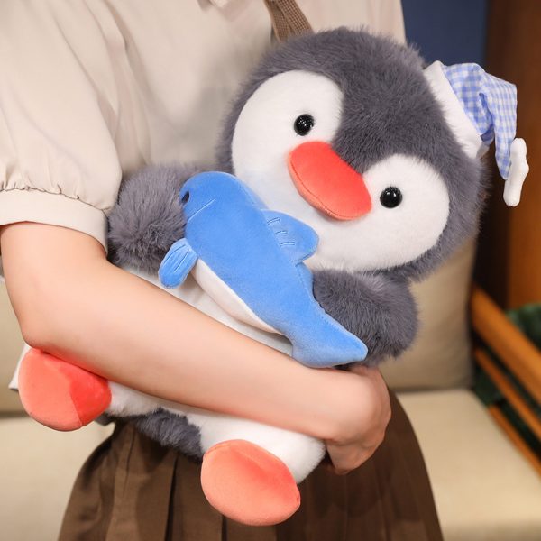 Cute Plush Penguin with Cap Toy Home Decoration Gift Kids Body Pillow - Image 5
