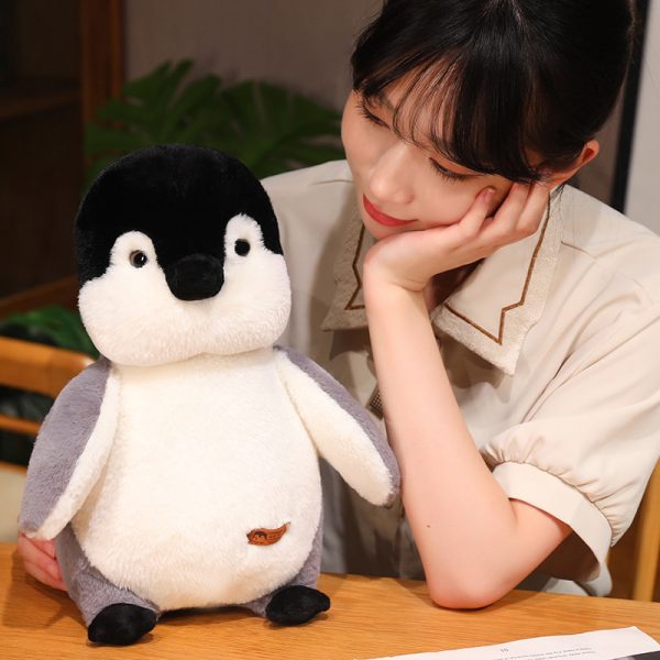 Stuffed animal penguin cute soft toy for kids, safe gift birthday gift interior toy body pillow - Image 4