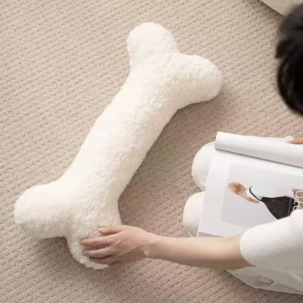 Cute bone-like cushion, Nordic style, sleep-friendly body pillow, present, stylish, fluffy - Image 5