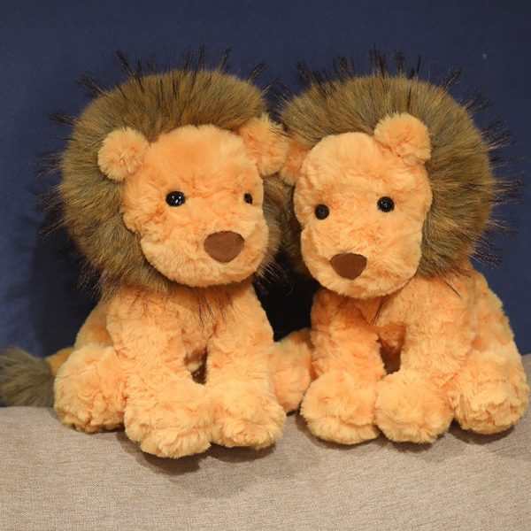 Realistic plush toy lion with a stylish fur, perfect for a stylish interior, toy, gift - Image 3