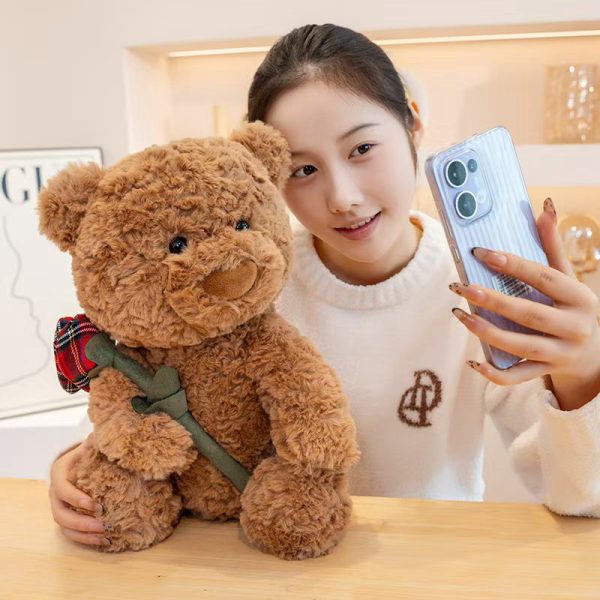 Rose bouquet teddy bear plush cute present gift special occasion gift for celebration - Image 2