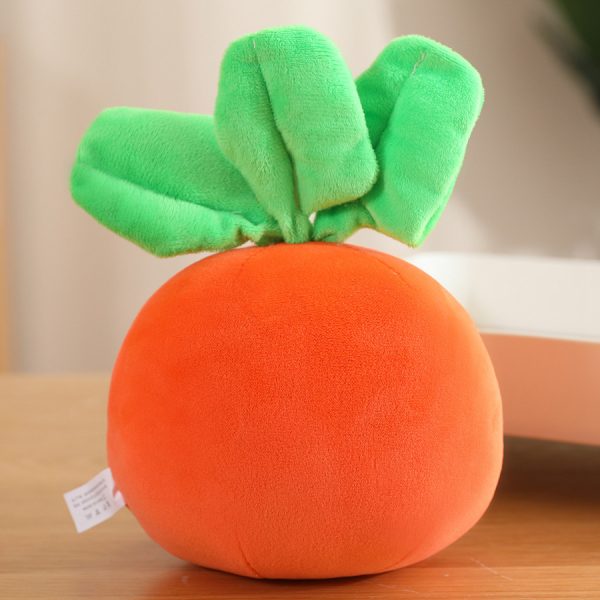 Cute carrot-shaped stuffed animal, toy, bag charm, key chain, stylish, present, interior, fluffy, stuffed animal - Image 3
