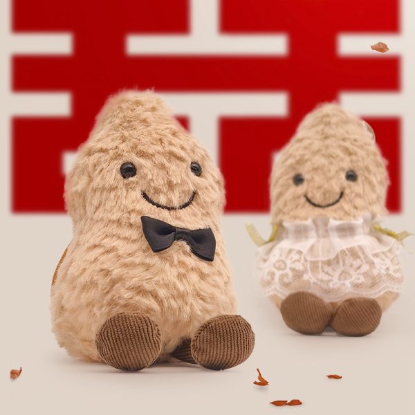 Cute Plush Peanut Keychain Doll - Wedding Gift Couple Decoration - Image 4