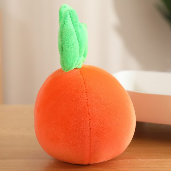 Cute carrot-shaped stuffed animal, toy, bag charm, key chain, stylish, present, interior, fluffy, stuffed animal - Image 2