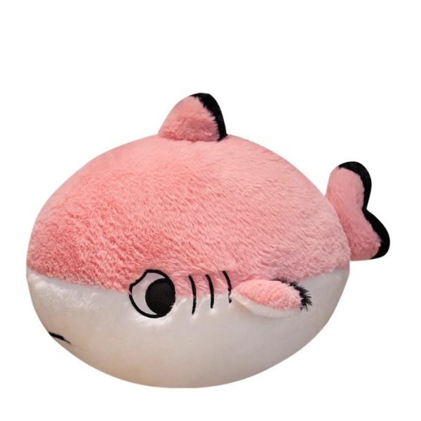 Cute cartoon shark plush soft cushion pillow