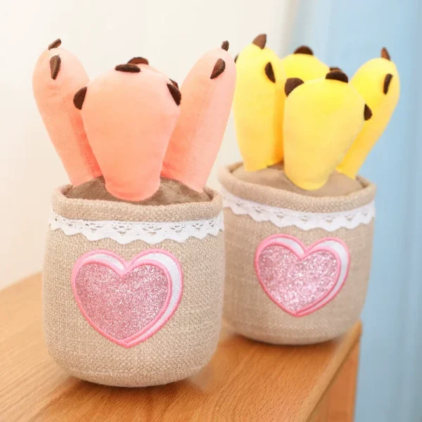 Fluffy yarn plants, stylish interior, snug plate, gift, body pillow, cute decoration - Image 4