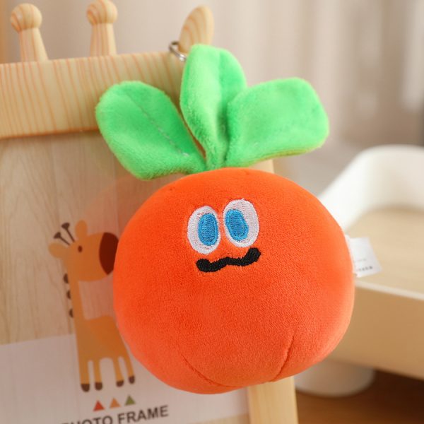 Cute carrot-shaped stuffed animal, toy, bag charm, key chain, stylish, present, interior, fluffy, stuffed animal - Image 8