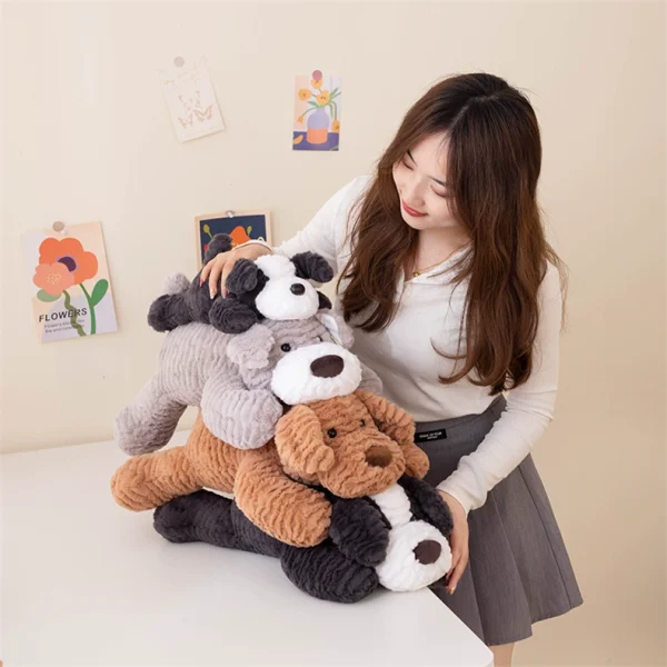 Cute dog plush toy, long hair blanket, perfect hug pillow for your child's companion - Image 13