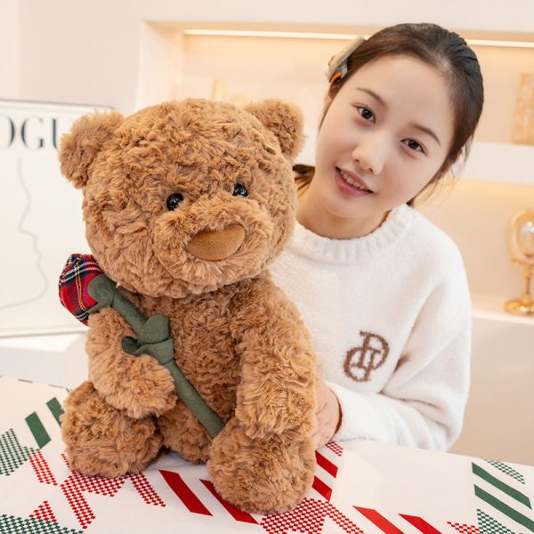 Rose bouquet teddy bear plush cute present gift special occasion gift for celebration - Image 6