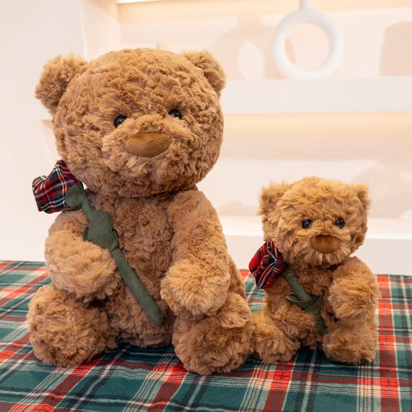 Rose bouquet teddy bear plush cute present gift special occasion gift for celebration - Image 4