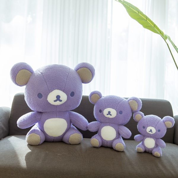 Cute bear plush large hug innocent and soft toy purple gift giving a sense of security - Image 4
