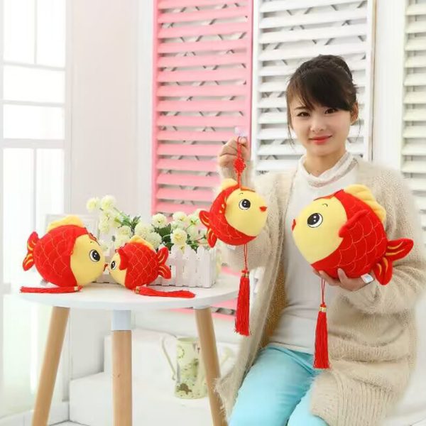 Cute Red Carp Plush - Children's Cartoon Fish Pillow - Image 2