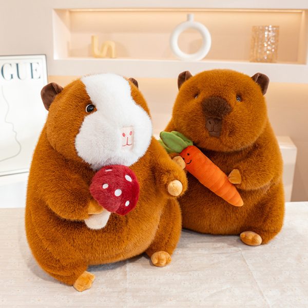 Cute vegetable motif capybara plush toys toys that give you peace of mind Fabric dolls for kids - Image 6