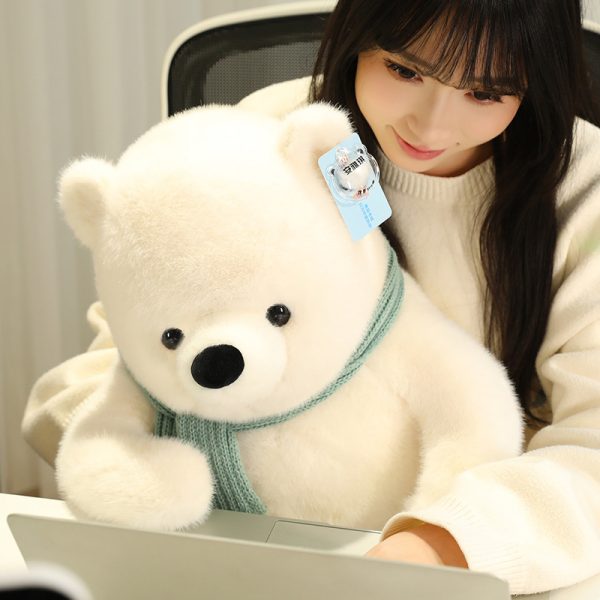 Cute Polar Bear Plush Toy for Kids, Sleep Support, Celebration Gift, Soft Sewing Toy - Image 16