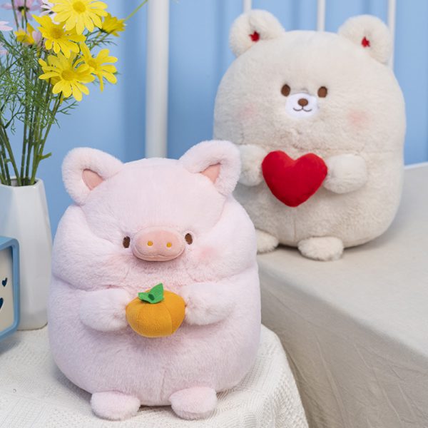 Cute cartoon animal stuffed pig celebration present interior toy fluffy gift - Image 4