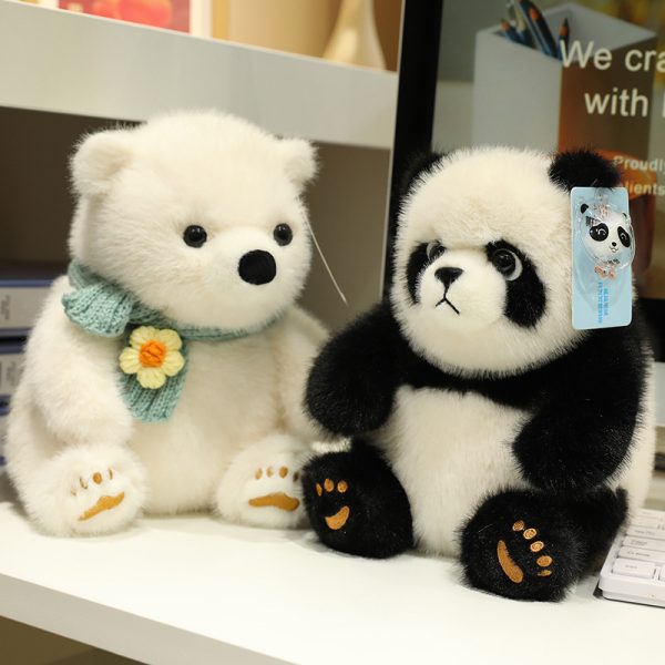 Cute Polar Bear Plush Toy for Kids, Sleep Support, Celebration Gift, Soft Sewing Toy - Image 3