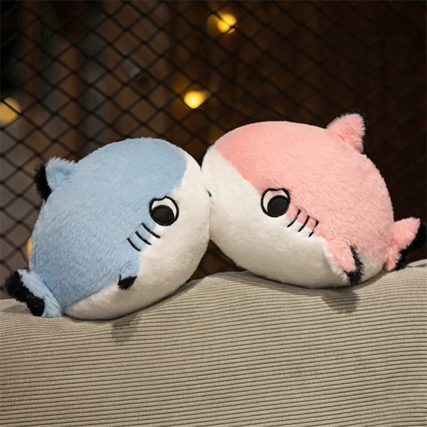 Cute cartoon shark plush soft cushion pillow - Image 13