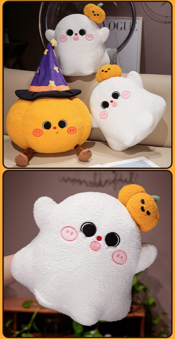 Halloween pumpkin body pillow Cute ghost design Yarn toy Room decoration Gift - Image 8