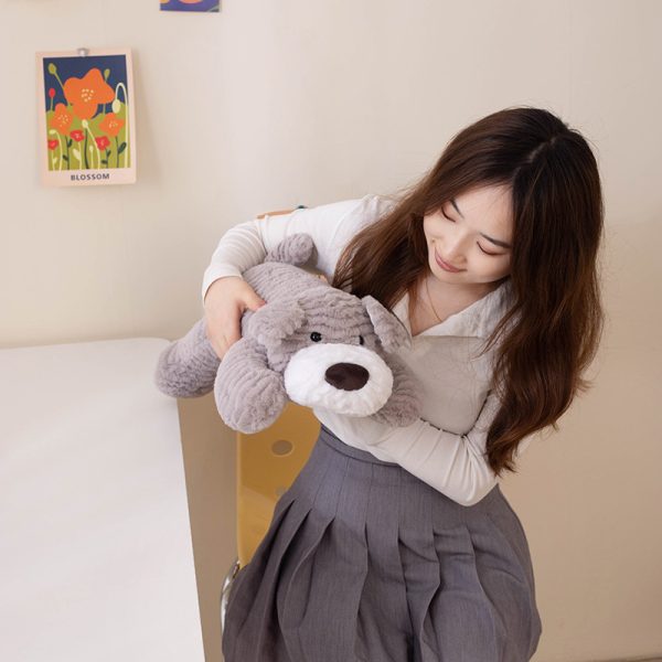 Cute dog plush toy, long hair blanket, perfect hug pillow for your child's companion - Image 3