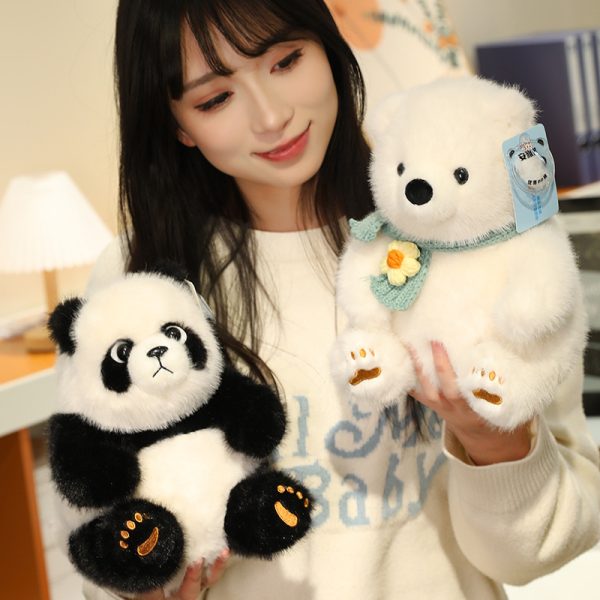 Cute Polar Bear Plush Toy for Kids, Sleep Support, Celebration Gift, Soft Sewing Toy - Image 4