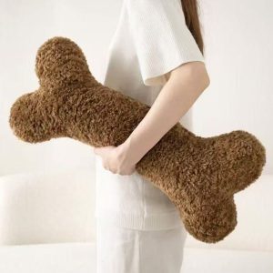 Cute bone-like cushion, Nordic style, sleep-friendly body pillow, present, stylish, fluffy
