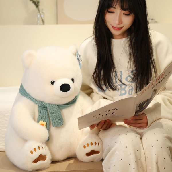 Cute Polar Bear Plush Toy for Kids, Sleep Support, Celebration Gift, Soft Sewing Toy - Image 12