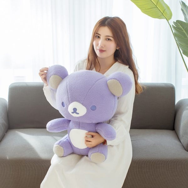 Cute bear plush large hug innocent and soft toy purple gift giving a sense of security - Image 5