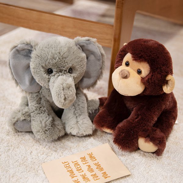 Short-haired plush toys Elephant Forest Animal Cute Toys for Kids Safe and Relaxation Gift - Image 7