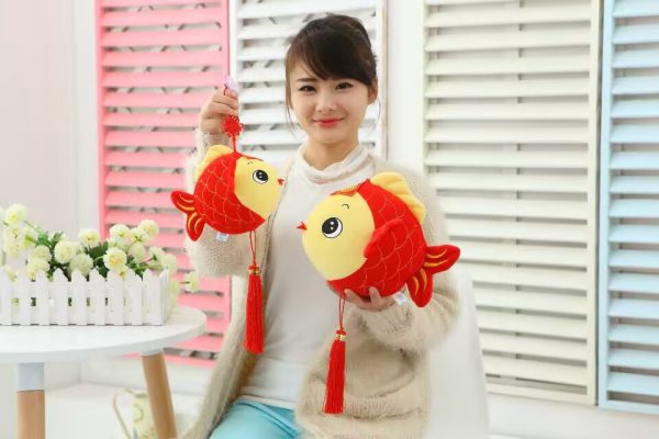 Cute Red Carp Plush - Children's Cartoon Fish Pillow - Image 9