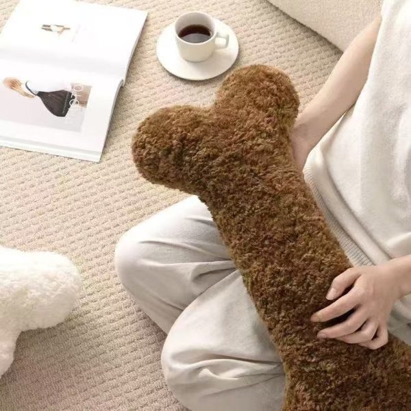 Cute bone-like cushion, Nordic style, sleep-friendly body pillow, present, stylish, fluffy - Image 4