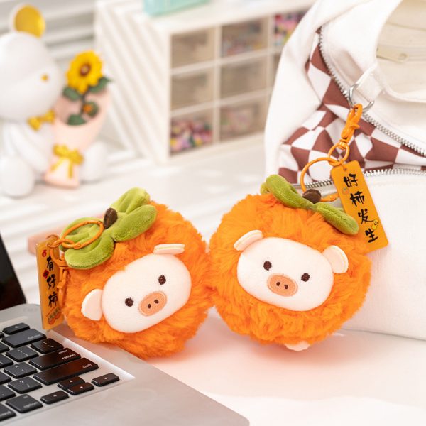 Cute pig simulation toy plush keychain - Image 3