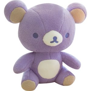 Cute bear plush large hug innocent and soft toy purple gift giving a sense of security